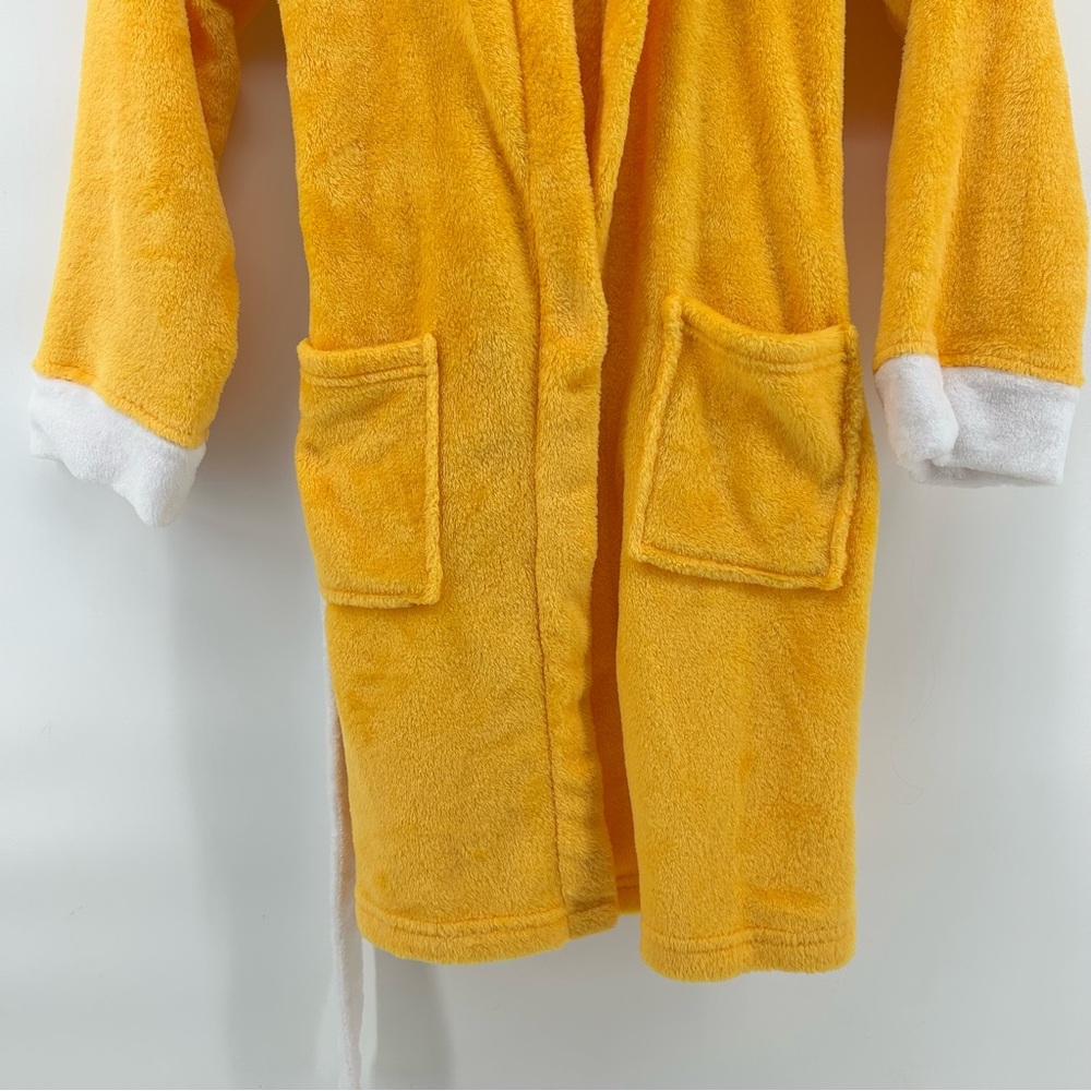 Sonic The Hedgehog Tails Hooded Robe Kids Youth M 8 Yellow Embroidered Plush - Picture 6 of 10